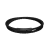 Black and Black Clip Loop Leather wrap bracelet